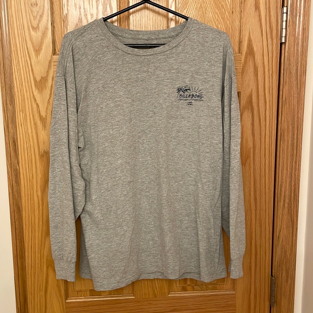 Large Grey Billabong Long sleeve tee